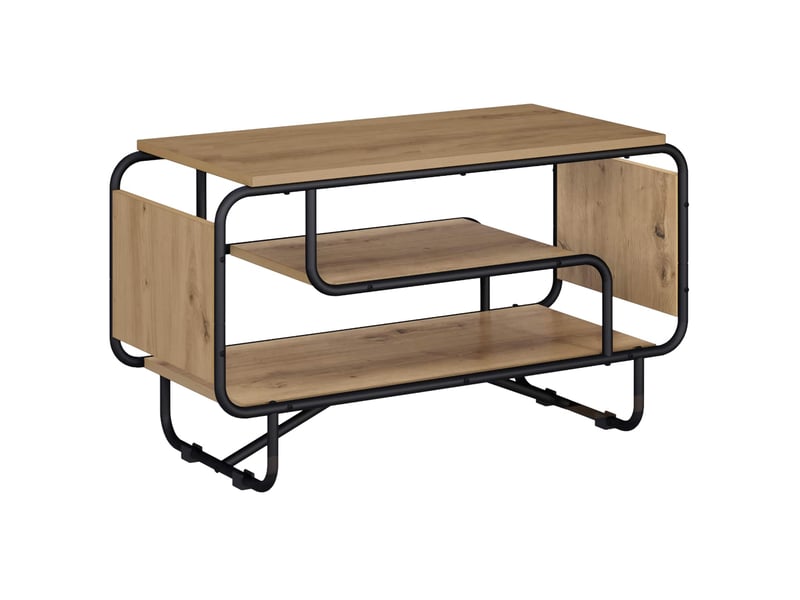  Meuble tv moderne, banc tv 80x36x45 cm chêne artisanal bois d'ingénierie  - Conforama A