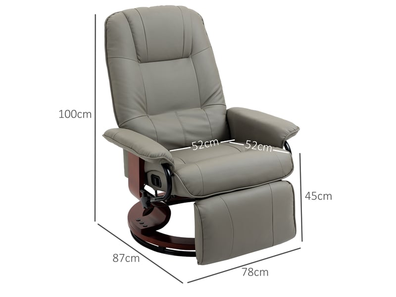  Fauteuil relax – inclinable et pivotant – repose-pieds intégré  - Conforama C
