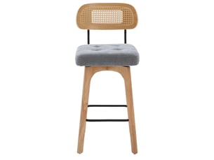 tabouret de bar <strong>MODFU</strong> - gris hauteur d'assise 67.5 cm vendu Par paire