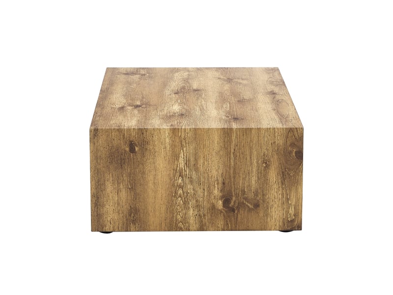  Table basse rectangulaire effet bois, mdf, 90 × 50 × 30 cm, sans montage, pieds antidérapants  - Conforama E