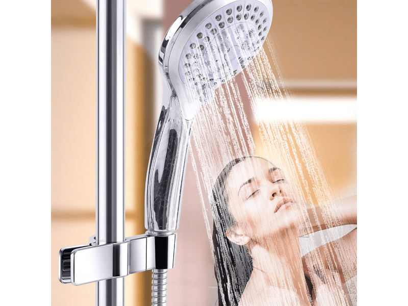 Support douchette,support pommeau de douche,barre de douche support douchette sans percage,45°clamp douchette réglable - Conforama E