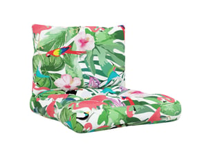 Lot de 2 coussins de palette, coussins de canapé multicolore tissu oxford cf59580