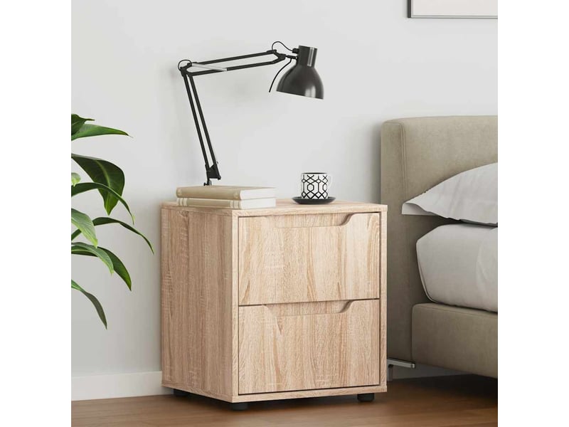  Table de chevet - cabinet de chevet - table de nuit visnes chêne sonoma 45x40x50 cm bois ingénierie  - Conforama B