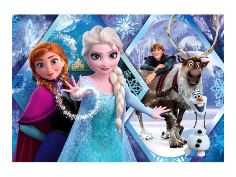  Puzzle clementoni 25045 super color la reine des neiges - 104 pièces 8005125250455 - Conforama B