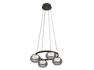 Fabrilamp pompeya, suspension, moderne, led, 28 w, 2520 lm, 3000-4000-6000 k, noir, 15-160 x 48 x 48 cm