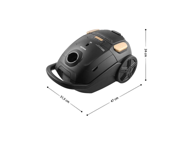  Aspirateur traineau avec sac 800 w hepa h13 noir 68 db SEN8590669375660 - Conforama E