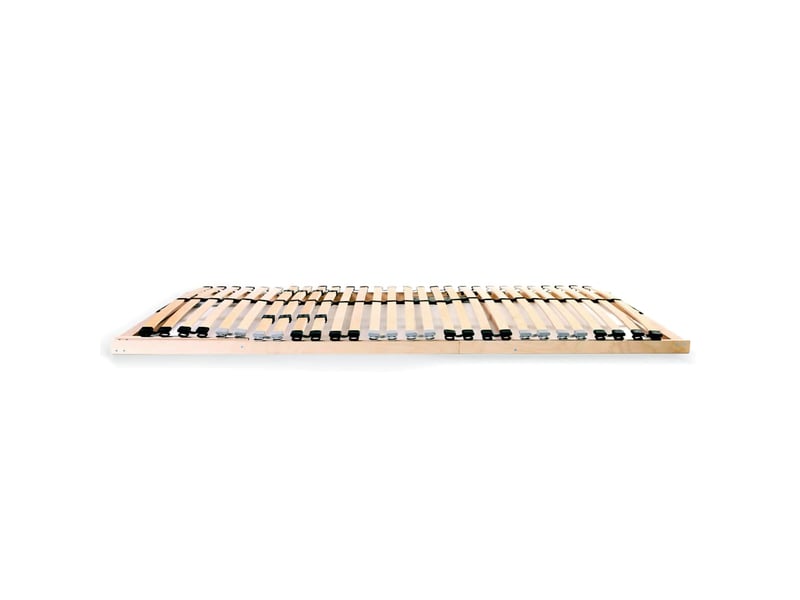 Lit simple- lit adulte - sommier à lattes sans matelas avec 28 lattes 7 zones 80x200 cm - Conforama B