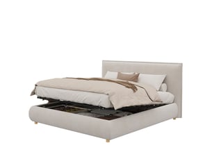 Lit coffre 160x200 cm LEYTN coloris beige