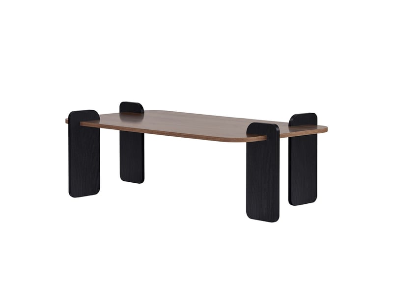  Table basse rectangulaire effet noyer 120cm sita  - Conforama A