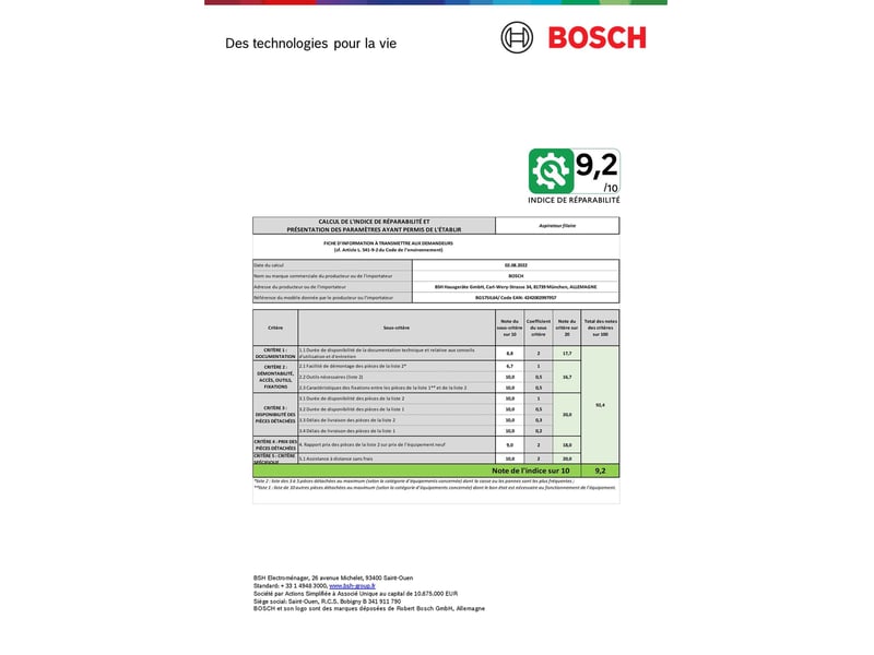 Aspirateur sans sac BOSCH BGS7SIL64 - Conforama R