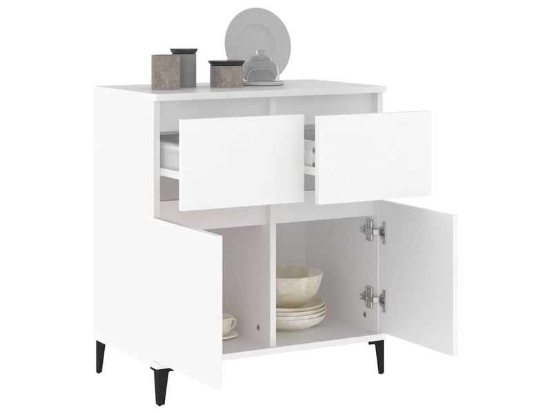  Buffet - bahut - meuble de rangement blanc 60x35x70 cm bois d'ingénierie  - Conforama E