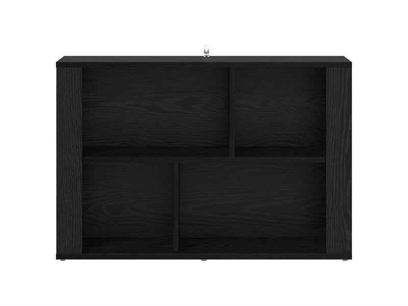  Buffet - bahut - meuble de rangement chêne noir 80 x 30 x 53 cm bois d'ingénierie  - Conforama E
