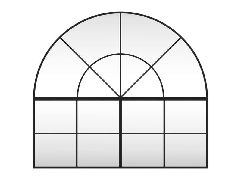  Miroir mural noir 100x90 cm arche fer cf62847  - Conforama C
