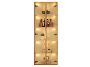 Vitrine coloris noir  <strong>OOIILLEE</strong> <strong>Luxe haut de gamme</strong> - 62 cmx160 cm