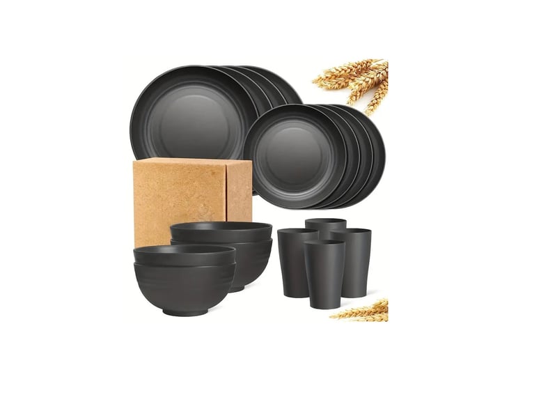  Service de vaisselle en polypropylène léger et incassable 16 pcs  - Conforama A