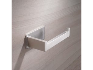 Porte-rouleau de papier toilette sans perçage - autocollant - en acier inoxydable - pour cuisine et salle de bain