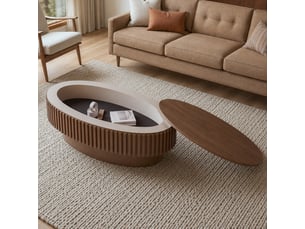 Lit coffre 90x200 cm <strong>SWEIKO</strong> <strong></strong> coloris beige