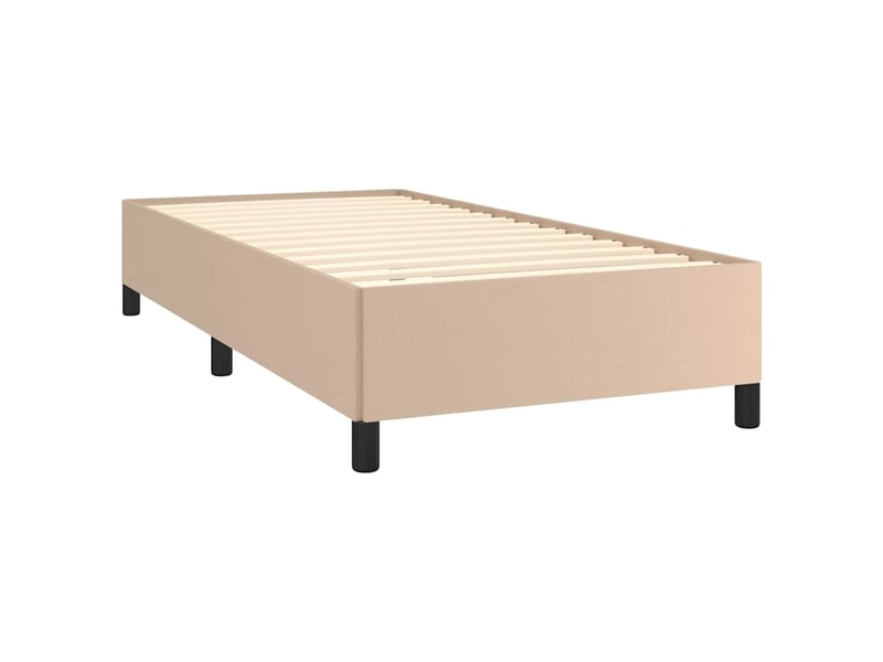  Lit simple- lit adulte -  cadre de lit sans matelas cappuccino 100x200 cm similicuir  - Conforama C