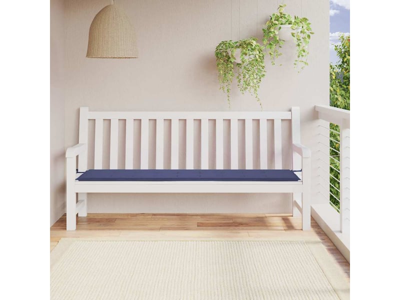  Coussin de banc de jardin, coussin d'assise bleu marine 200x50x3 cm tissu oxford cf52690  - Conforama B