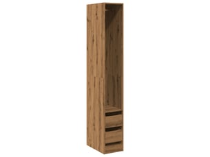Garde-robe, armoire de rangement chêne artisanal 30x50x200 cm bois d'ingénierie shl48980