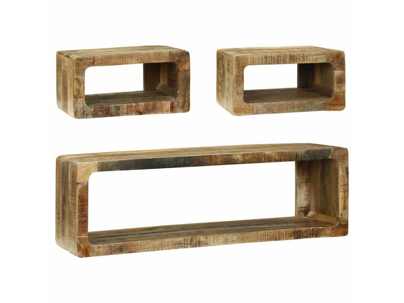  Ensemble meuble tv - banc tv - meuble de rangement 3 pcs marron 100 x 30 x 32 cm  - Conforama D