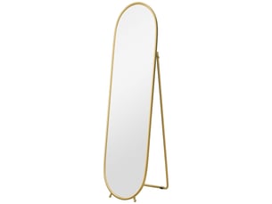 Miroir ovale à poser coloris doré <strong></strong> <strong></strong> - 40 cm x 40 cm