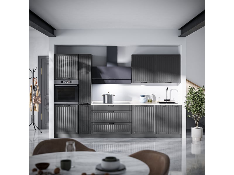  Vicco elément haut de cuisine, gris foncé, 60cm  - Conforama E