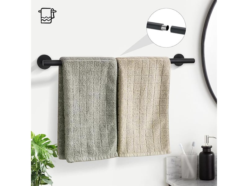  Anneaux porte-serviettes de salle de bain - ensemble de crochets porte-serviettes - convient pour la cuisine et la salle de bain, installation murale.  - Conforama D