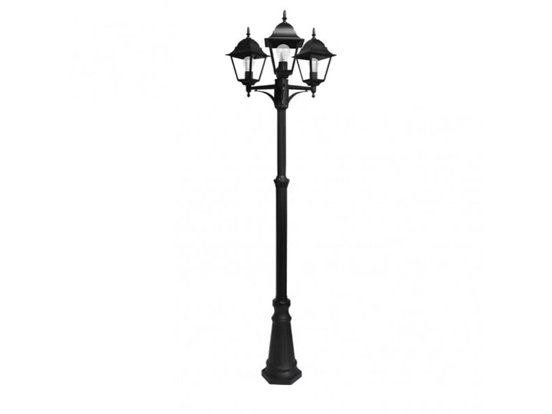  Lampadaire extérieur fabrilamp spica 3 x e27 noir ip44 157-220 x 62 x 62 cm 149243009 - Conforama E