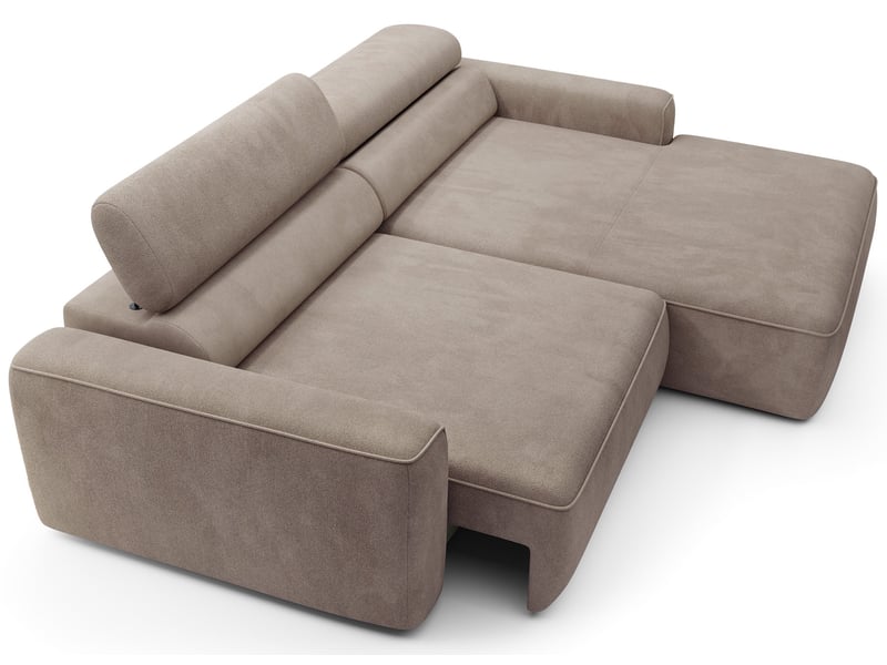 Selsey fando - canapé d'angle - 252 cm - velours beige Fando - Conforama C