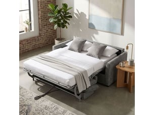 Canapé convertible 3pl système rapido tissu doux gris – ellis