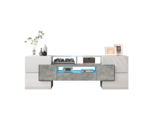 Meuble tv coloris blanc 145 cm <strong>OXEZA</strong> <strong></strong>