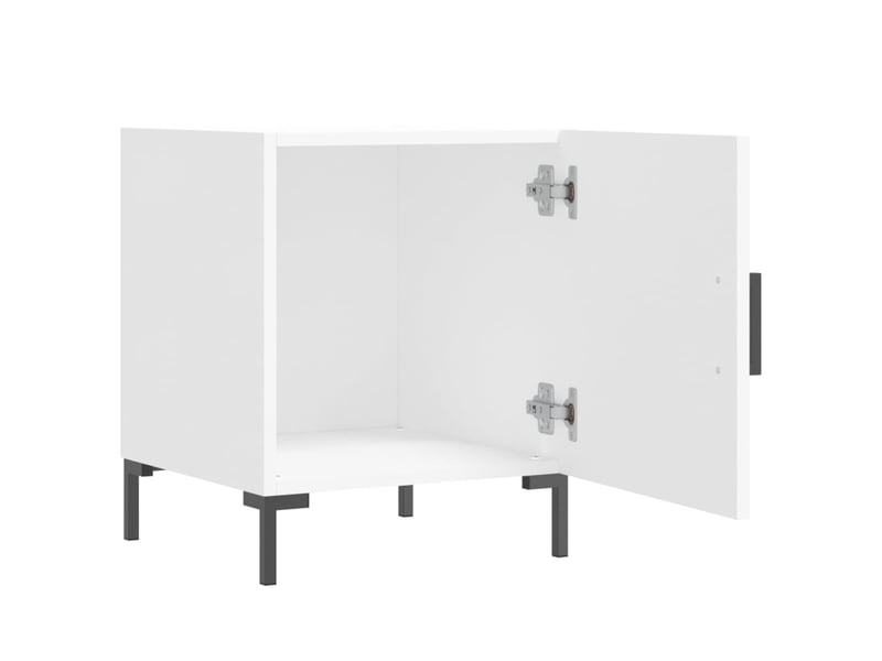  Table de chevet - cabinet de chevet - table de nuit blanc 40x40x50 cm bois d’ingénierie  - Conforama B