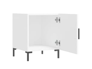 Table de chevet - cabinet de chevet - table de nuit blanc 40x40x50 cm bois d’ingénierie