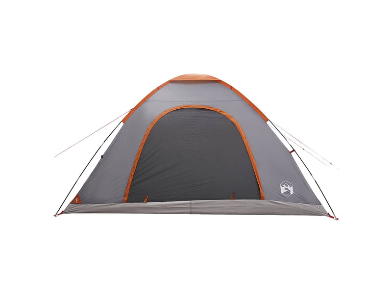 Tente de camping 6 personne gris et orange - Conforama E