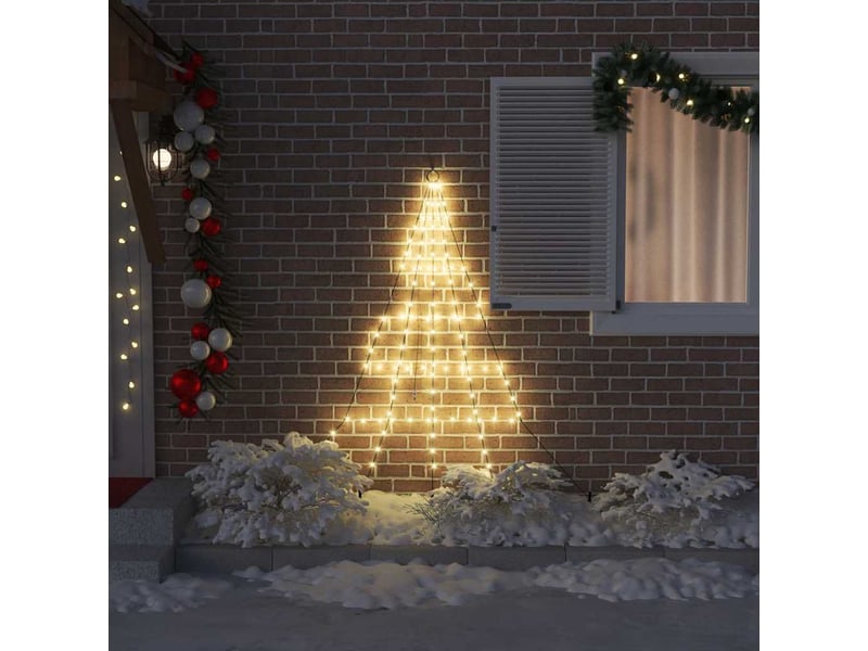  Arbre de noël, sapin de noël led avec piquets au sol blanc chaud 182 cm métal  - Conforama C