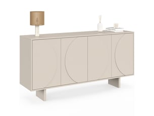 Buffet 4 porte(s) ID MARKET - 160 cm coloris beige