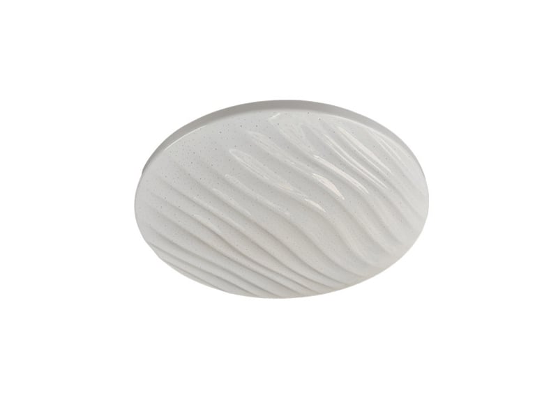  Plafonnier led fabrilamp olot blanc 18 w 1780 lm 4000 k ø32 cm 245193301 - Conforama A