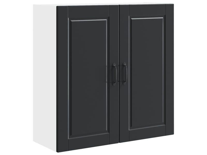 Meuble mural de cuisine, armoire de cuisine noir 80x31x80cm bois d'ingénierie shl2229 - Conforama A