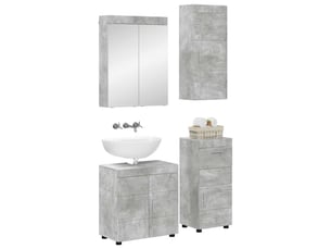 Ensemble de mobilier de salle de bain tulum 4 pc gris béton cf64728