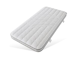 Matelas 90x190 cm MODENVIE Ressorts ensachés + mousse soutien Medium épaisseur 10 cm