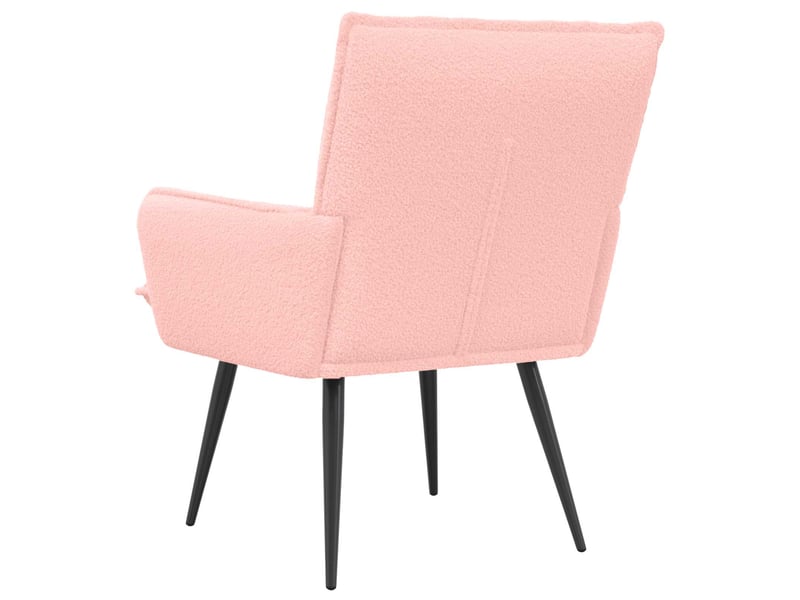  Vidaxl fauteuil rose bouclé  - Conforama E