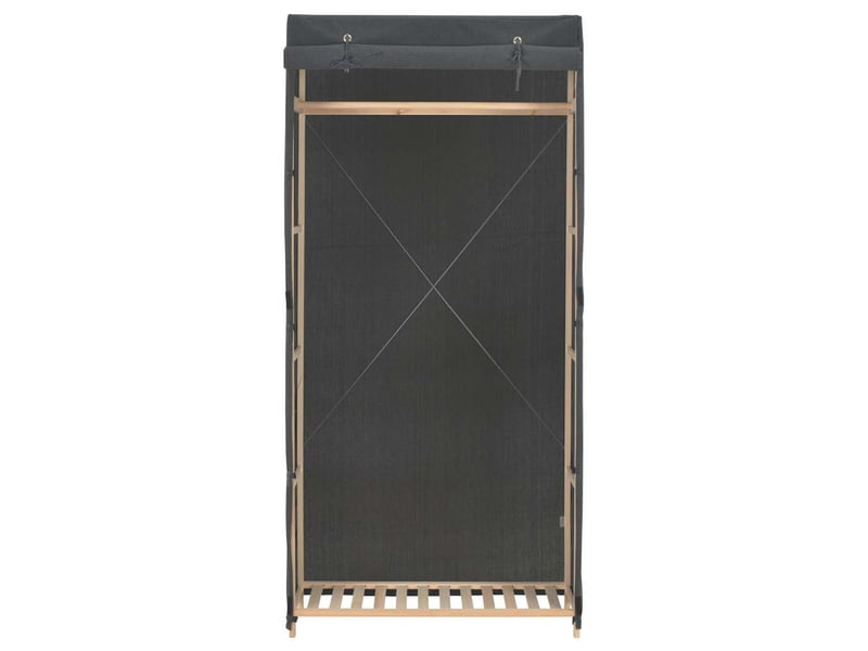  Garde-robe chambre, armoire de rangement gris 79x40x170 cm tissu  - Conforama A