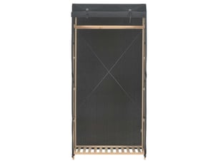 Garde-robe chambre, armoire de rangement gris 79x40x170 cm tissu