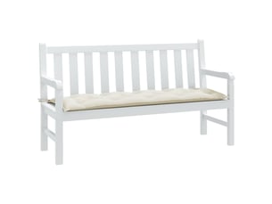 Coussin de banc de jardin, coussin d'assise crème mélangé 150x50x7 cm tissu cf52719