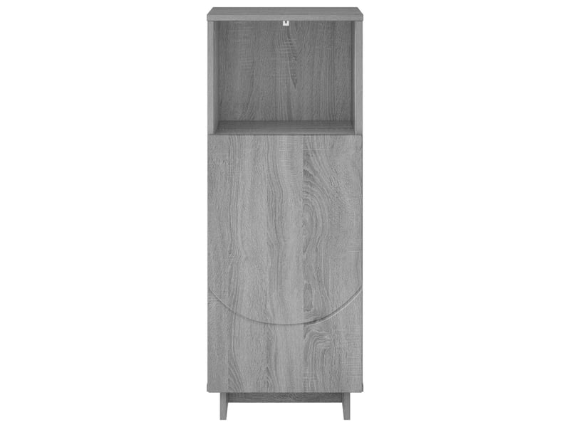 Armoire de salle de bain, meuble de rangement sonoma gris 36.5x38x95 cm - Conforama D