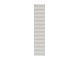 Store plissé, store de fenêtre gris clair 40x200 cm largeur du tissu 39,4 cm cf46884