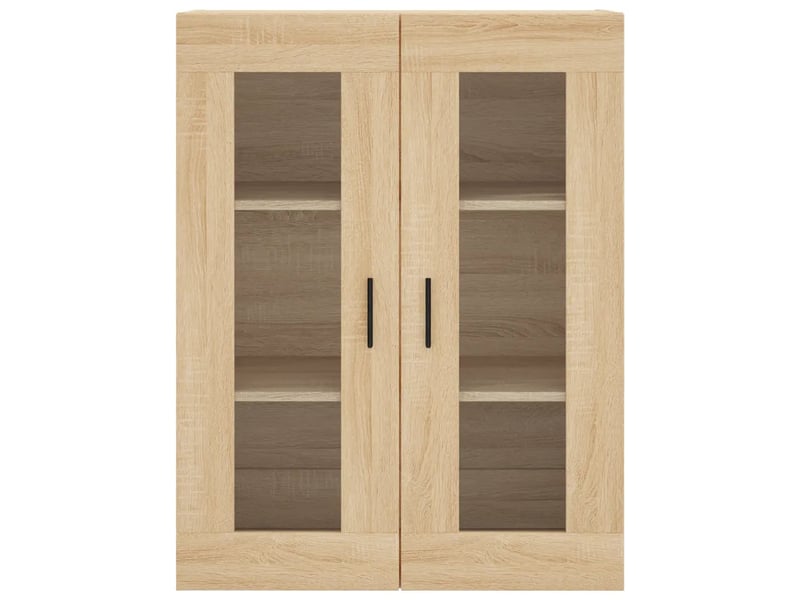  Lot de 2 armoires murales chêne sonoma 69,5 x 34 x 90 cm pour rangement pratique design élégant en bois d'ingénierie 02_0055440  - Conforama D