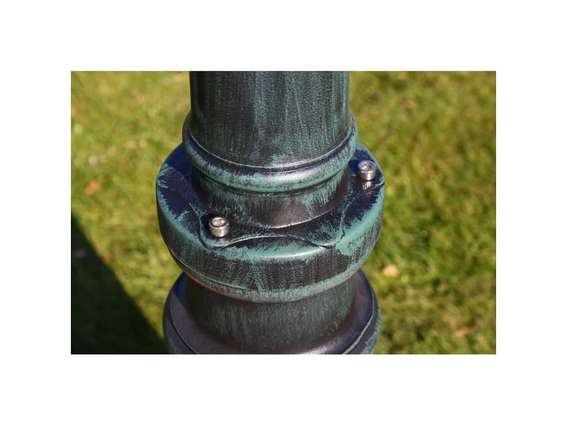  Lampadaire de jardin 3 bras 215 cm foncéaluminium vert 02_0042534  - Conforama E