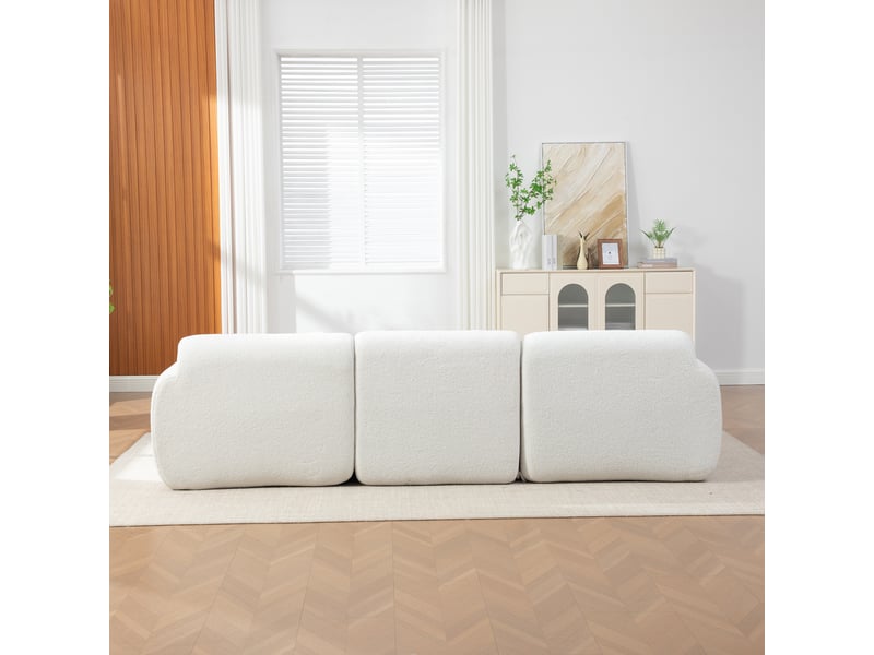 Canapé modulable | canapé de salon, mousse haute résilience 30d, base antidérapante, format compressé, facile à déplacer - Conforama W